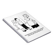 Dartboard im Schlafzimmer. Funny Cartoon Notizblock (Rechte Seite)