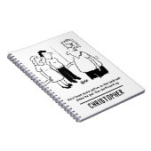 Dartboard im Schlafzimmer. Funny Cartoon Notizblock (Rechte Seite)