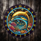 Dartboard in Deep Sea Bliss Dolphin Dartscheibe