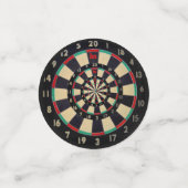 Dartboard in drei Stufen Konfetti (Klein Vorderseite)