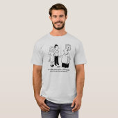 Dartboard in the Bedroom Cartoon T-Shirt (Vorne ganz)