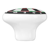 Dartboard Kabinett- oder Druckknopfscheibe Keramikknauf (Seitenansicht)