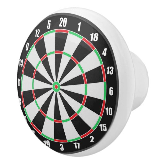 Dartboard Kabinett- oder Druckknopfscheibe Keramikknauf (Rechts)