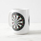 Dartboard Kaffeetasse (Vorderseite Links)