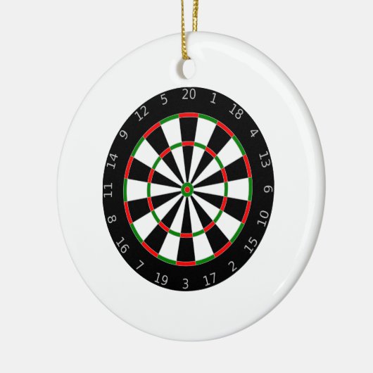 Dartboard Keramik Ornament (Links)