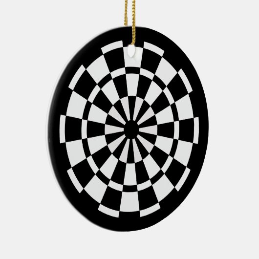 Dartboard Keramik Ornament (Rechts)