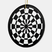 Dartboard Keramik Ornament (Links)