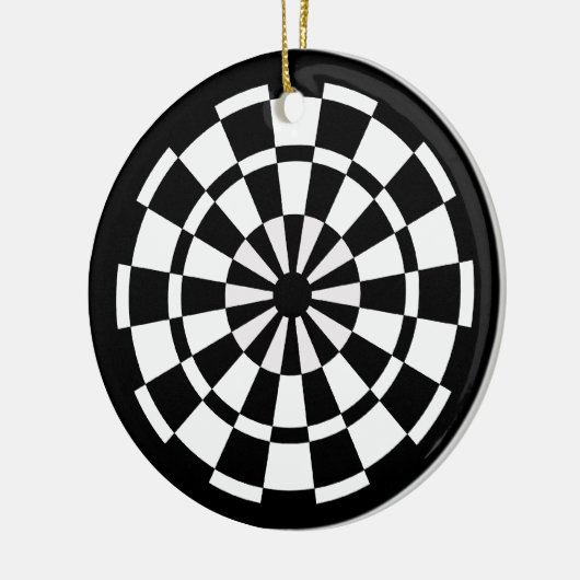Dartboard Keramik Ornament (Links)