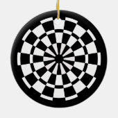 Dartboard Keramik Ornament (Hinten)