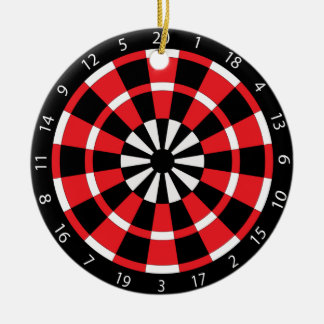 Dartboard Keramik Ornament