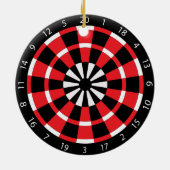 Dartboard Keramik Ornament (Hinten)