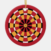 Dartboard Keramik Ornament (Vorne)