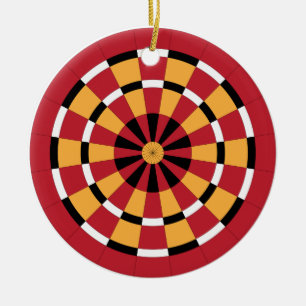Dartboard Keramik Ornament