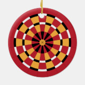 Dartboard Keramik Ornament (Hinten)