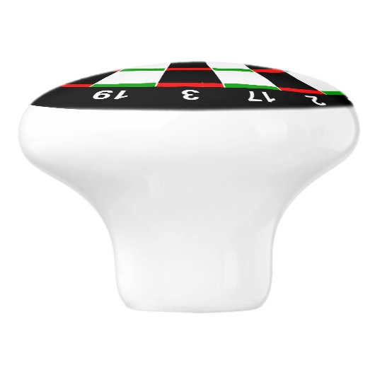 Dartboard Keramikknauf (Seitenansicht)