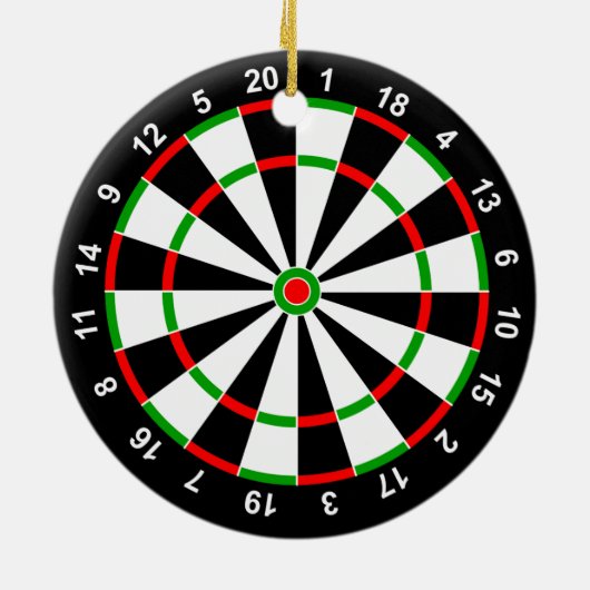 Dartboard Keramikornament (Hinten)