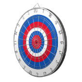 Dartboard - Konzentrische Ringe in WBR Dartscheibe (Vorderseite rechts)