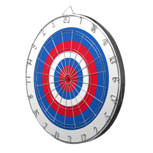 Dartboard - Konzentrische Ringe in WBR Dartscheibe (Vorderseite rechts)
