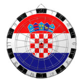 Dartboard/Kroatische Flagge/Spielbrett/Kroatien Dartscheibe (vorne)