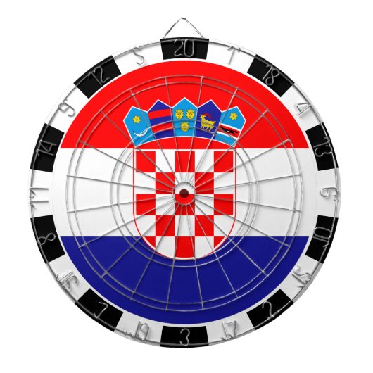 Dartboard/Kroatische Flagge/Spielbrett/Kroatien Dartscheibe (vorne)