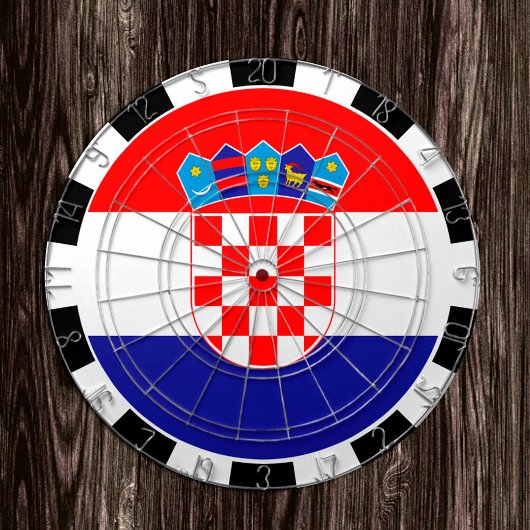 Dartboard/Kroatische Flagge/Spielbrett/Kroatien Dartscheibe
