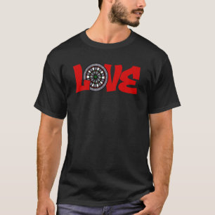Dartboard Liebe Graphic Dart Player Darts Triple 2 T-Shirt