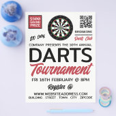 Dartboard Logo Design, Darts Tournament Advert Flyer (Einzeln)