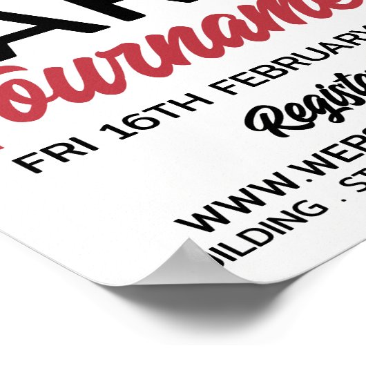 Dartboard Logo Design, Darts Tournament Advert Poster (Ecke)