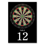 Dartboard Lover Bullseye Darts Tischnummer (Rückseite)