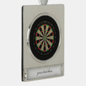 Dartboard Lover 🎯 😍 Darts Banner-Ornament Silber (Rechts)