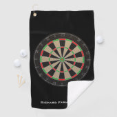 Dartboard Lover Darts Bullseye Golfhandtuch (Insitu)