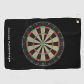 Dartboard Lover Darts Bullseye Golfhandtuch (Horizontal)