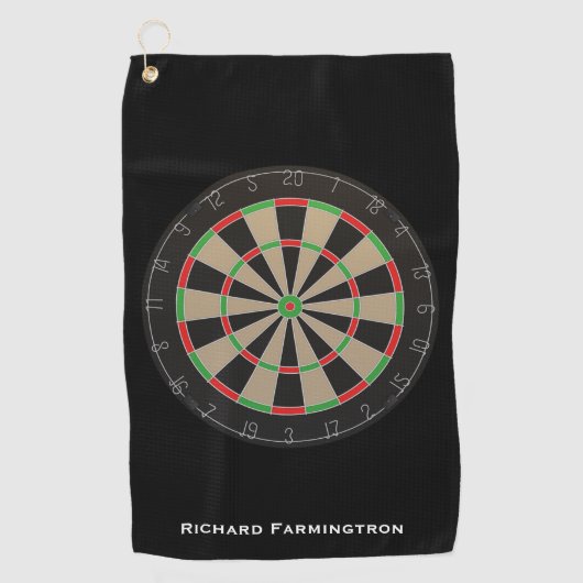 Dartboard Lover Darts Bullseye Golfhandtuch (Vorderseite)
