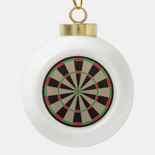 Dartboard Lover Darts Classic Elagant Value Fun Keramik Kugel-Ornament