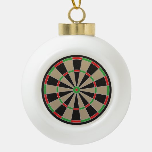 Dartboard Lover Darts Classic Elagant Value Fun Keramik Kugel-Ornament (Vorderseite)