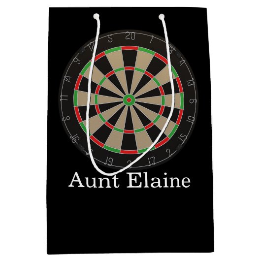Dartboard Lover 🎯 😍 Darts Mittlere Geschenktüte (Vorderseite)