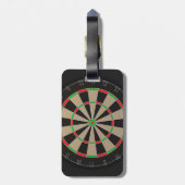 Dartboard Lover Gepäckanhänger (Rückseite vertikal)