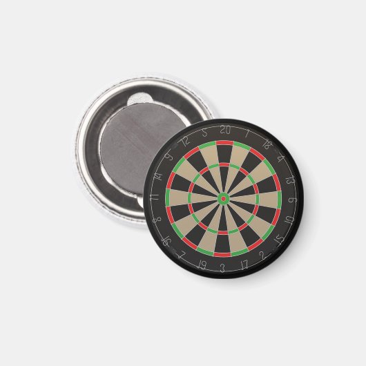 Dartboard Lover Magnet (Vorderseite/Rückseite)