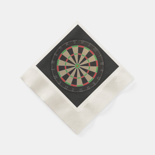 Dartboard Lover Serviette (Ecke)