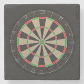 Dartboard Lover Steinuntersetzer (Vorderseite)