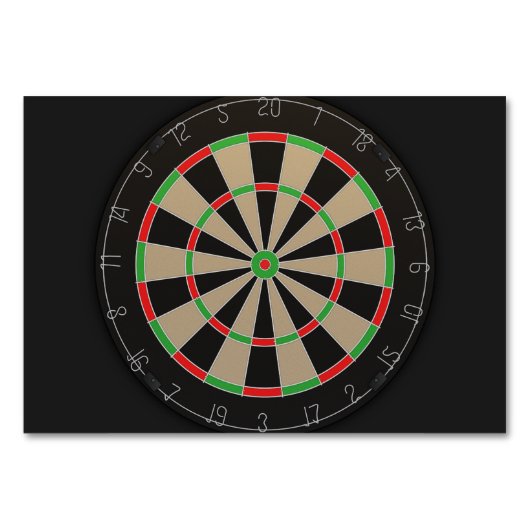 Dartboard Lover Tischnummer (Vorderseite)
