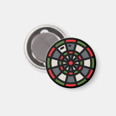 Dartboard Magnet (Vorderseite/Rückseite)