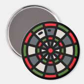 Dartboard Magnet (Vorderseite/Rückseite)