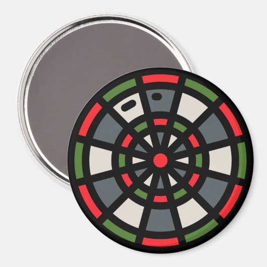 Dartboard Magnet (Vorderseite/Rückseite)
