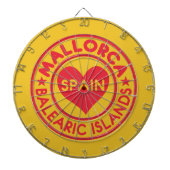 Dartboard MALLORCA Spanien Dartscheibe (vorne)