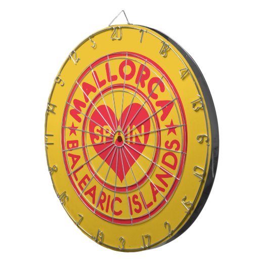 Dartboard MALLORCA Spanien Dartscheibe (Vorderseite rechts)