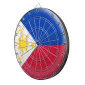 Dartboard mit 6 Pfeile Philippinen-Flagge Dartscheibe (Vorderseite rechts)