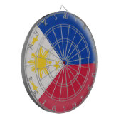 Dartboard mit 6 Pfeile Philippinen-Flagge Dartscheibe (Vorderseite Links)