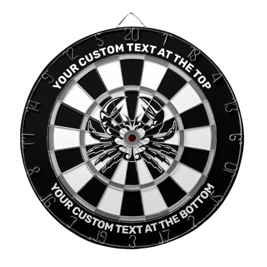 Dartboard mit benutzerdefiniertem Text Dartscheibe (vorne)