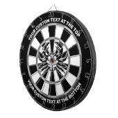 Dartboard mit benutzerdefiniertem Text Dartscheibe (Vorderseite rechts)